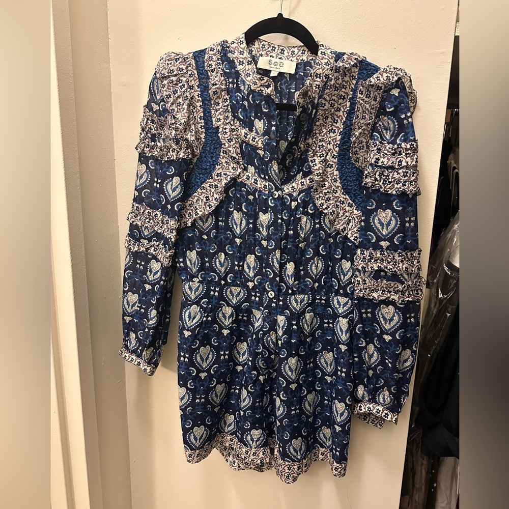 Sea floral romper